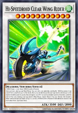 Alta-Velocidaroide Piloto de Asas Transparentes — Legendary Arc-V Decks ENS33