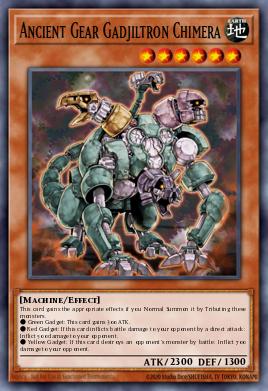Quimera Gadjiltron do Mecanismo Antigo — Machine Reactor Structure Deck EN006