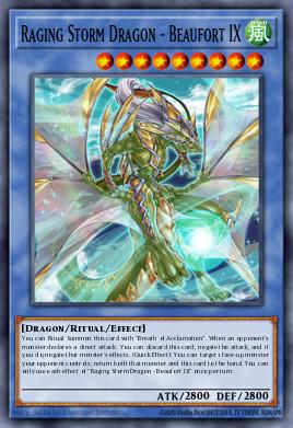 Dragão Furioso da Tempestade - Beaufort IX — Blazing Vortex Premiere! promotional card EN082