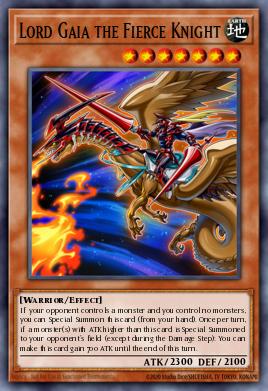 Senhor Gaia, o Cavaleiro Impetuoso — Yu-Gi-Oh! The Dark Side of Dimensions Movie Pack: Gold Edition EN050