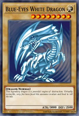 Dragão Branco de Olhos Azuis — Maximum Gold EN001