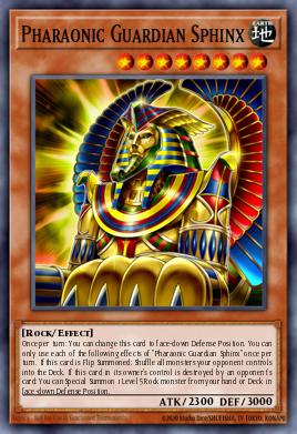 Esfinge Guardião Faraônico — Lightning Overdrive Premiere! promotional card EN024
