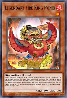 Legendary Fire King Ponix — Structure Deck: Fire Kings EN045