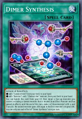 Síntese de Dímero — Dawn of Majesty Premiere! promotional card EN064