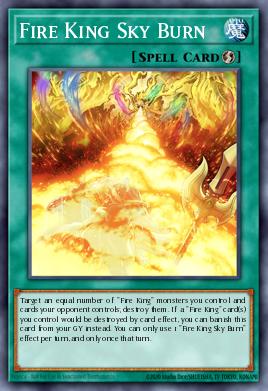 Fire King Sky Burn — Structure Deck: Fire Kings EN025