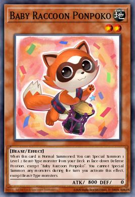 Bebê Guaxinim Ponpoko — 2014 Mega-Tin Mega Pack EN136