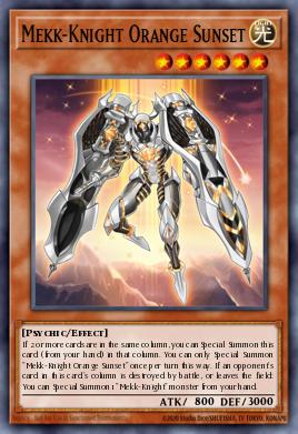 Mekk-Cavaleiro do Pôr do Sol Laranja — 2018 Mega-Tin Mega Pack EN179