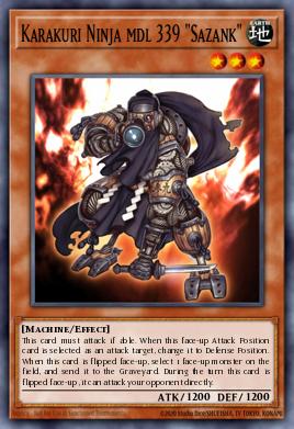 Karakuri Ninja mdl 339 "Sazank" — Starstrike Blast Sneak Peek Participation Card EN022