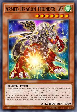 Dragão Armado do Trovão LV7 — Blazing Vortex Premiere! promotional card EN002