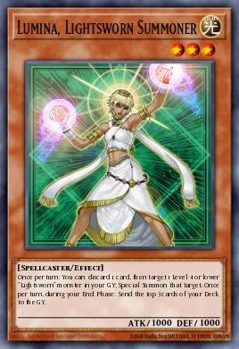 Lumina, a Invocadora Luminosa — Realm of Light Structure Deck EN012