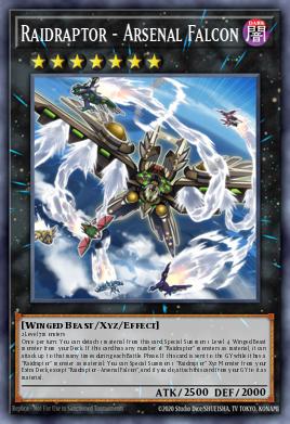 Ataqueraptor - Falcão Arsenal — Rise of the Duelist Premiere! promotional card EN094