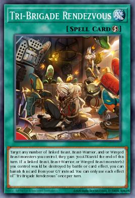 Ponto de Encontro da Tri-Brigada — Blazing Vortex Premiere! promotional card EN056