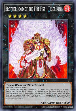 Irmandade do Punho de Fogo - Rei Tigre — Legendary Arc-V Decks ENL36