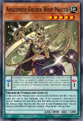 Amazoness Golden Whip Master — Darkwing Blast EN093