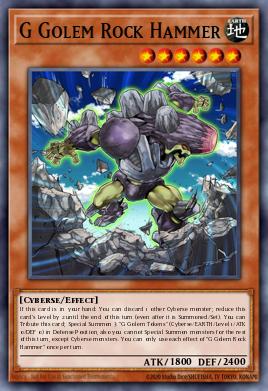 G Golem Rock Hammer — Battles of Legend: Crystal Revenge EN040